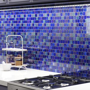Oh my! Why not choose this glass mosaic? Small particles of different depths are spliced together to give people a visual beauty! #GlassTiles