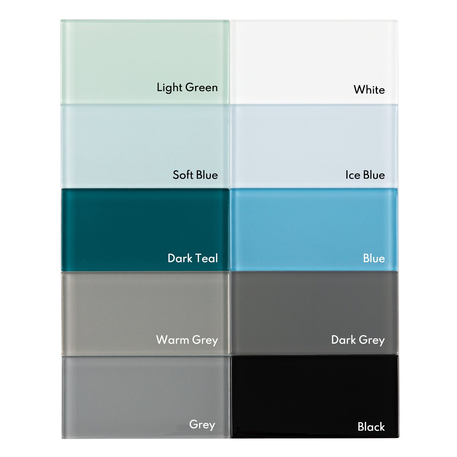 Soft Blue Glass Subway Tile, Glass for Bathroom Kitchen Shower Backsplash Wall, 4 x 12 Inches, 4 Sq.Ft.