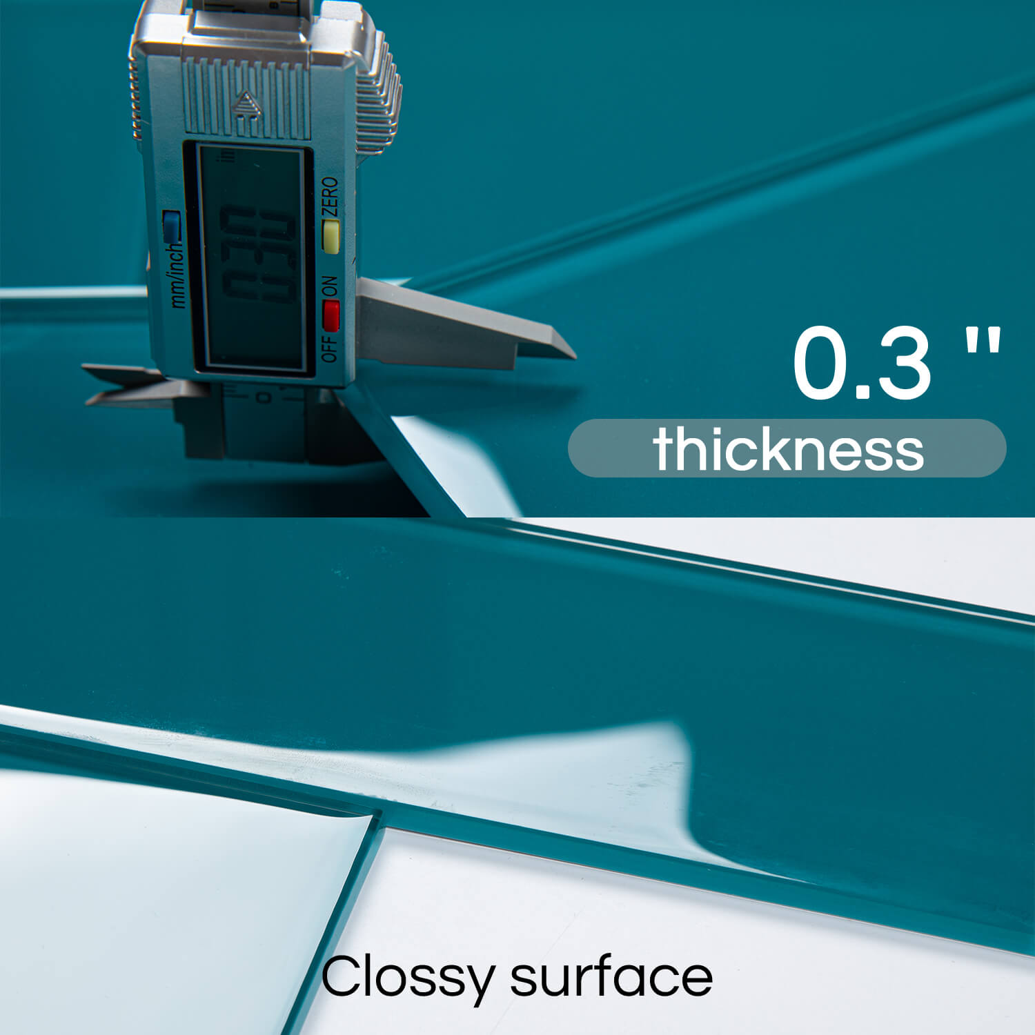 Dark Teal Glass Subway Tile, White Glass for Bathroom Kitchen Shower Backsplash Wall, 4 x 12 Inches, 4 Sq.Ft