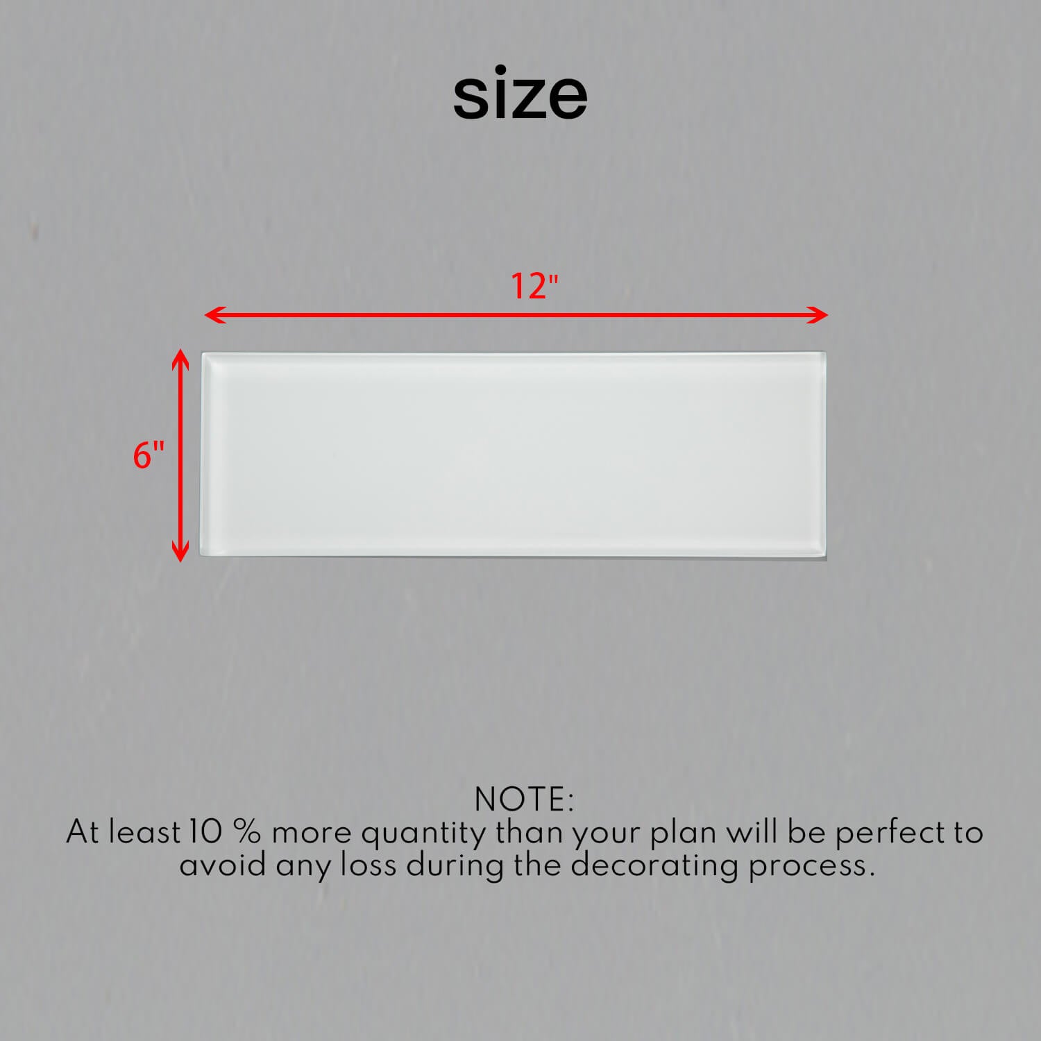 White Glass Subway Tile, White Glass for Bathroom Kitchen Shower Backsplash Wall, 4 x 12 Inches, 4 Sq.Ft