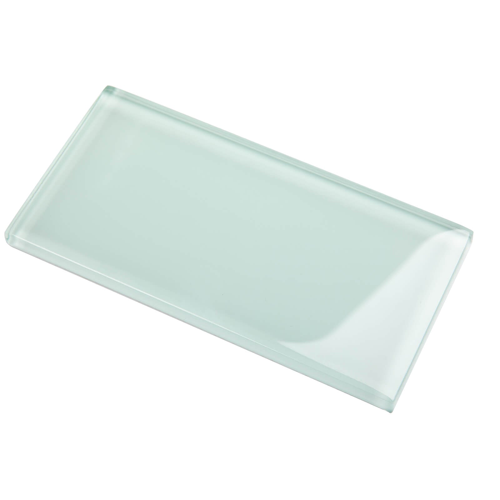 Light Green Glass Subway Tile, Glass for Bathroom Kitchen Shower Backsplash Wall, 3 x 6 Inches, 4 Sq.Ft.