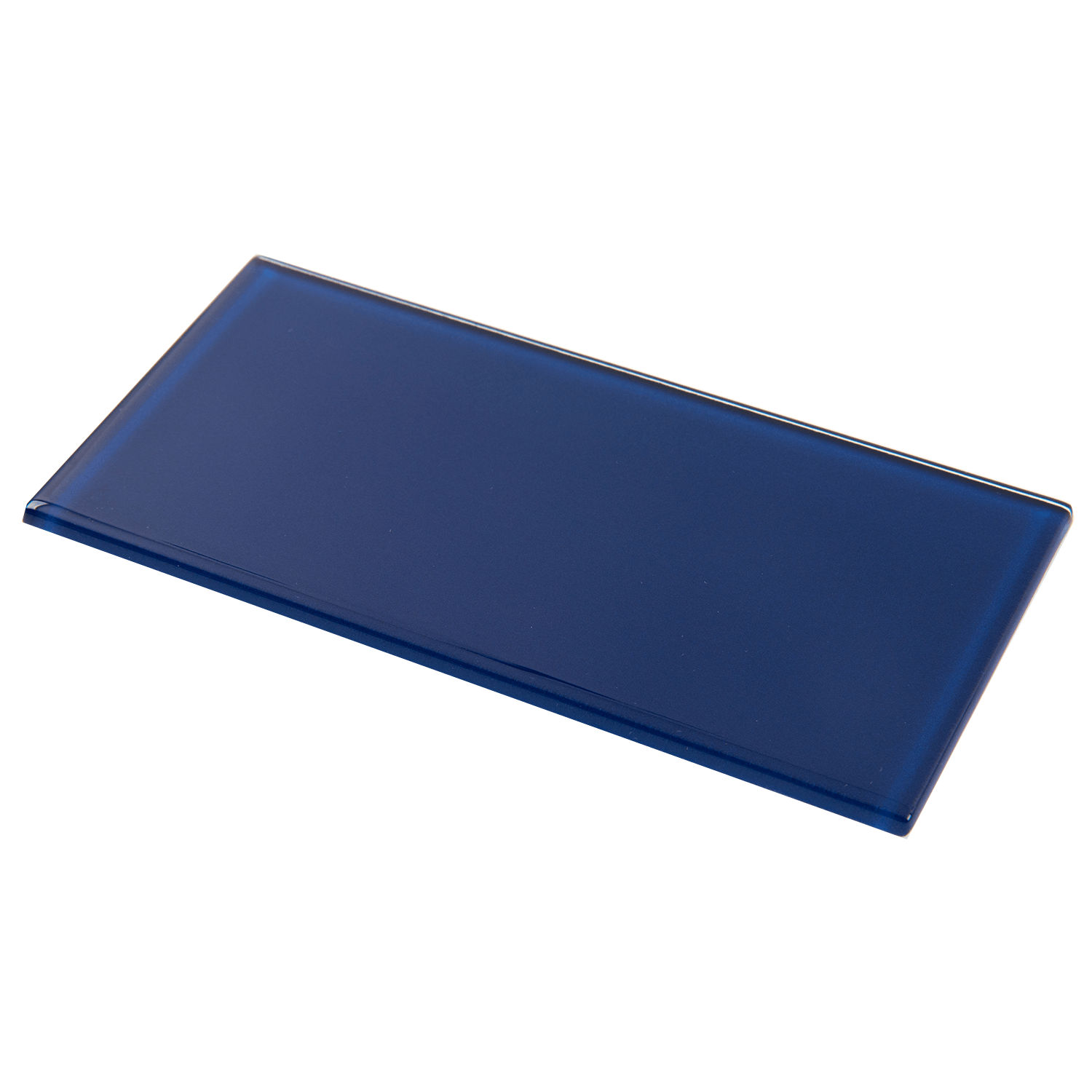 Peel and Stick Glass Subway Tile, 3 x 6 Inch, 5 Sq Ft, Cobalt Blue Glass for Bathroom Kitchen Backsplash Wall, 40-Pack