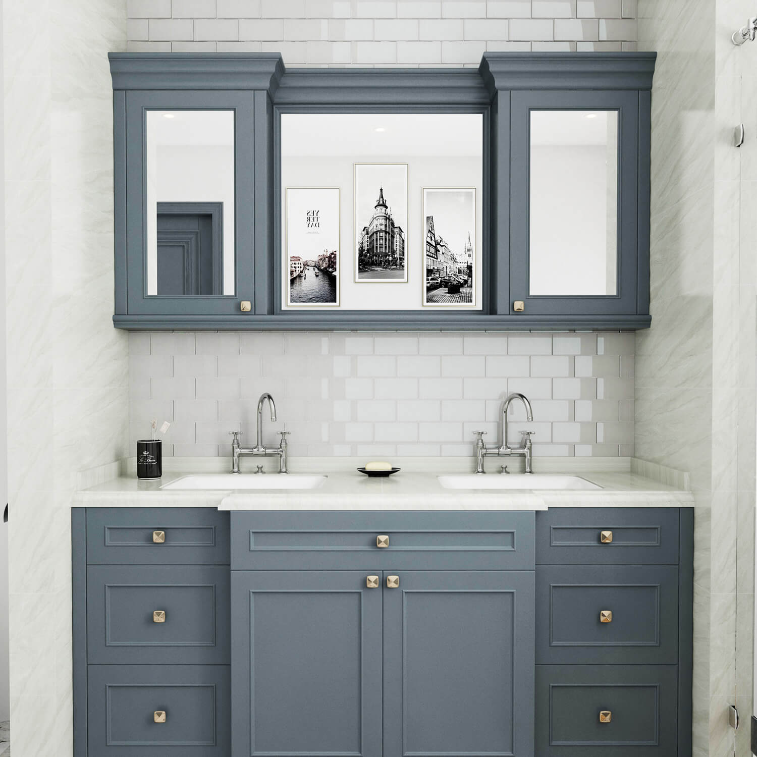 Peel and Stick Glass Subway Tile, 3 x 6 Inch, 5 Sq Ft, White Glass for Bathroom Kitchen Backsplash Wall, 40-Pack