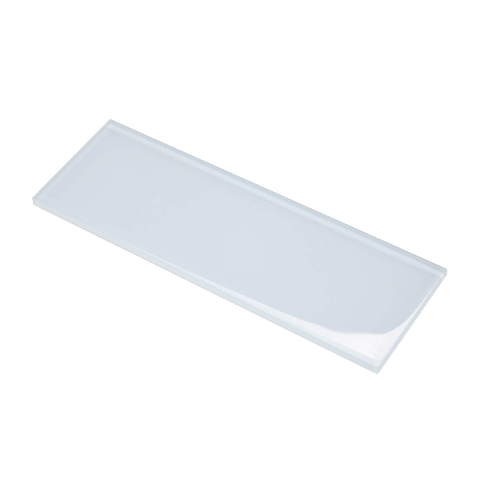 Ice Blue Glass Subway Tile, Glass for Bathroom Kitchen Shower Backsplash Wall, 4 x 12 Inches, 4 Sq.Ft.