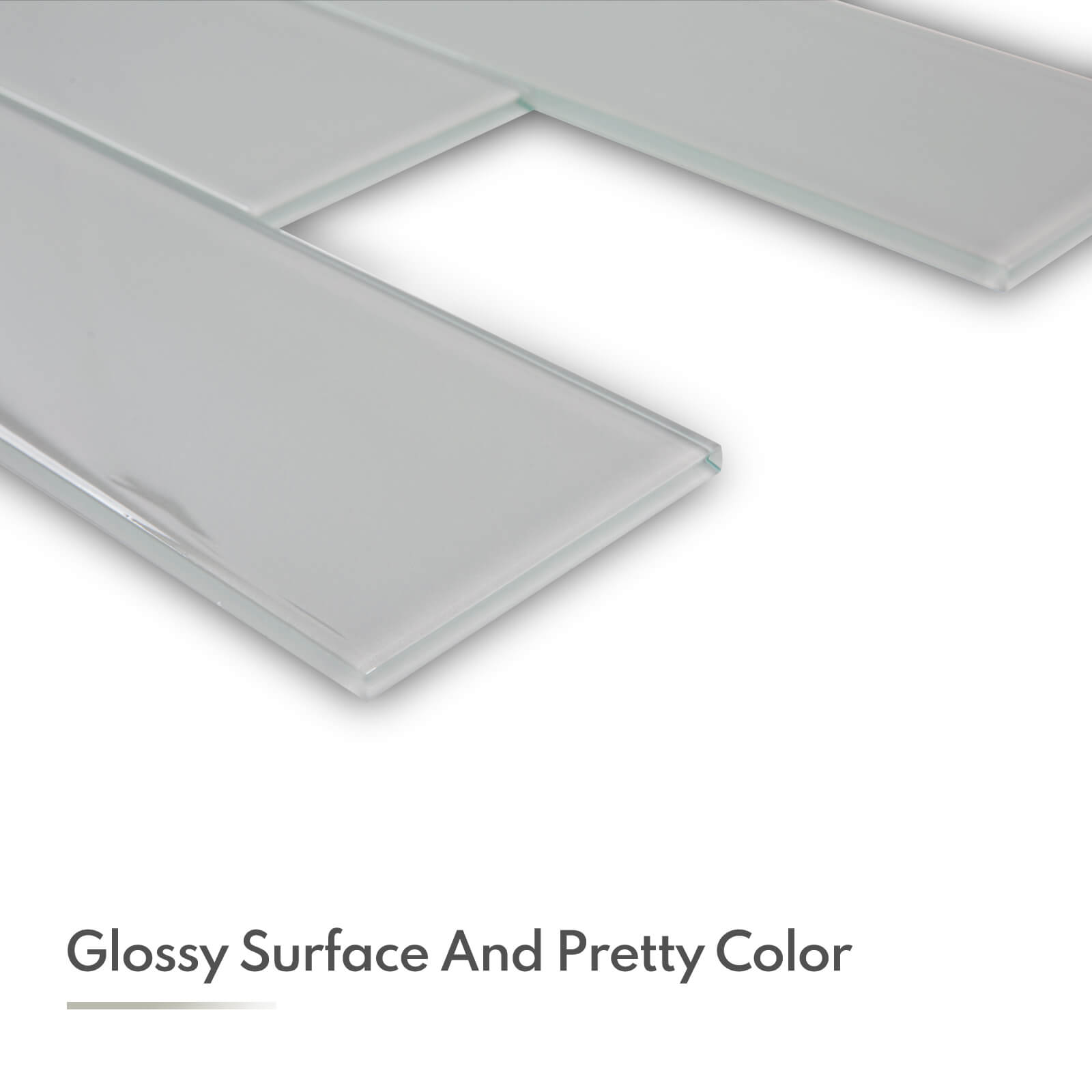 Warm Grey Glass Subway Tile, Glass for Bathroom Kitchen Shower Backsplash Wall, 4 x 12 Inches, 4 Sq.Ft.