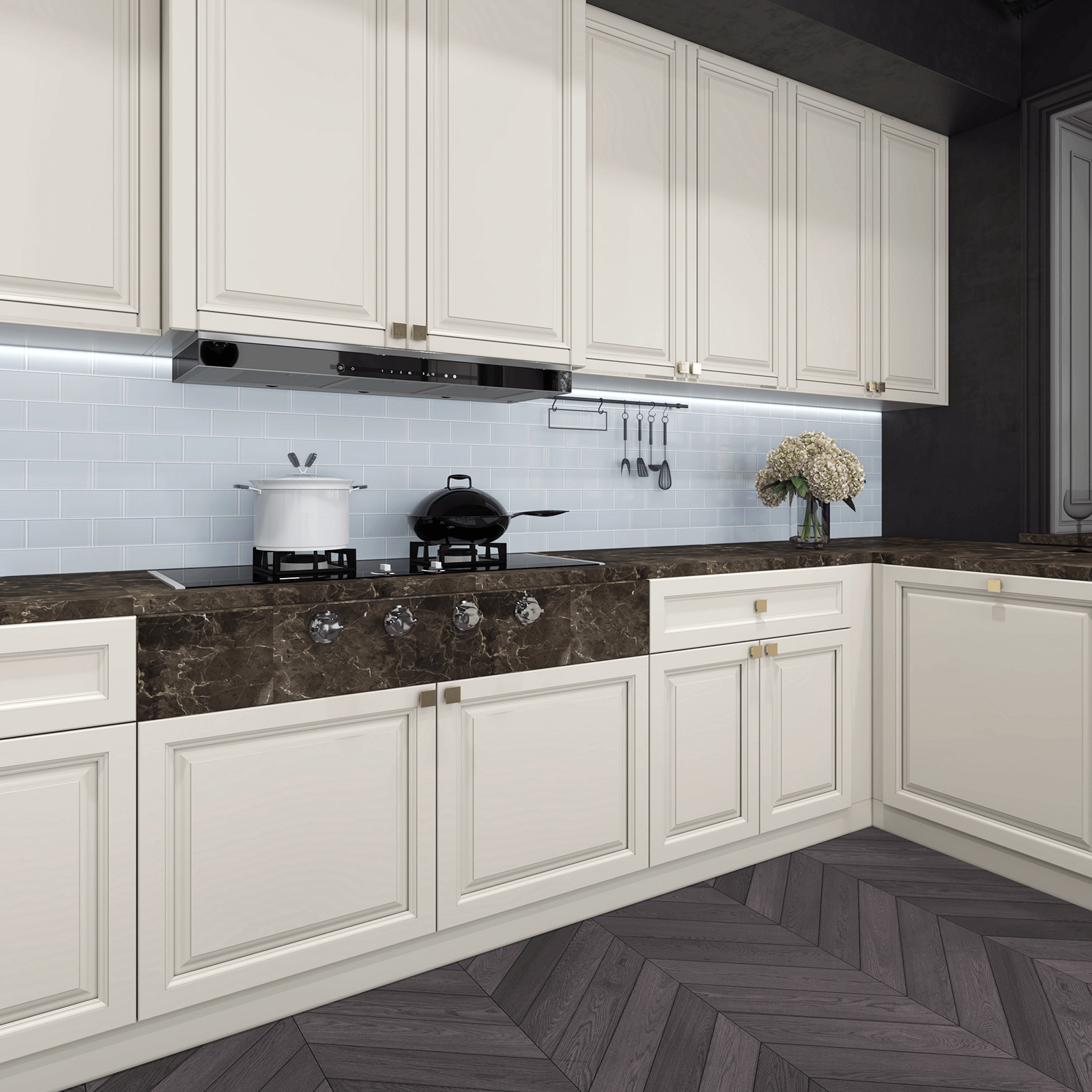 Peel and Stick Glass Subway Tile, 3 x 6 Inch, 5 Sq Ft, Ice Blue Glass for Bathroom Kitchen Backsplash Wall, 40-Pack