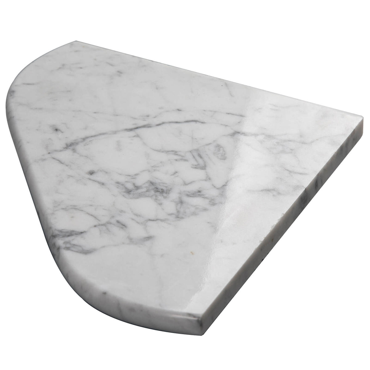 Carrara White Marble Corner Shower Shelf, 8 Inches, Polished, MA1 – LovDeco