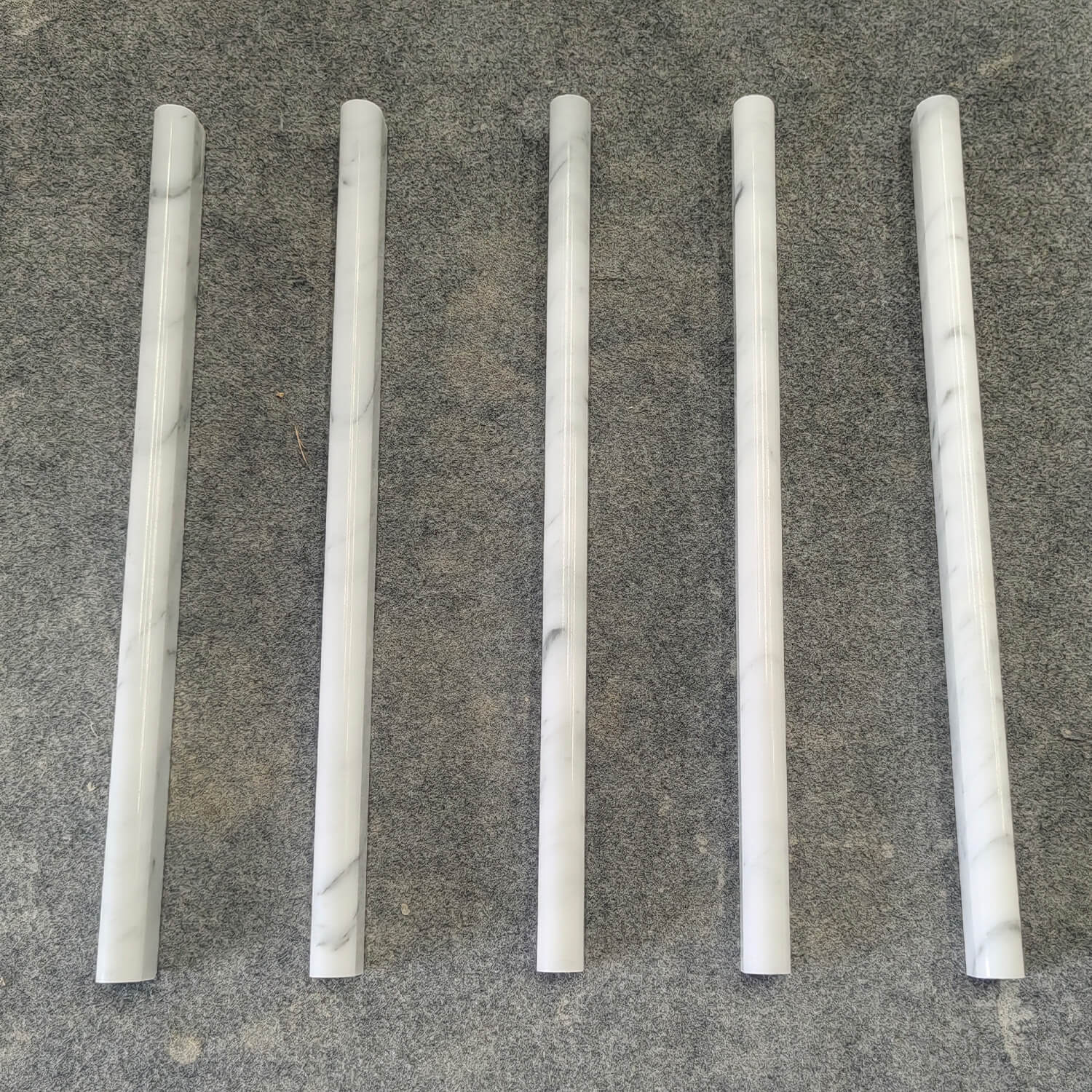 Bianco Carrara White Marble Pencil Liner Tile Trim, Liner, 1/2*12 inches, Honed, MA32