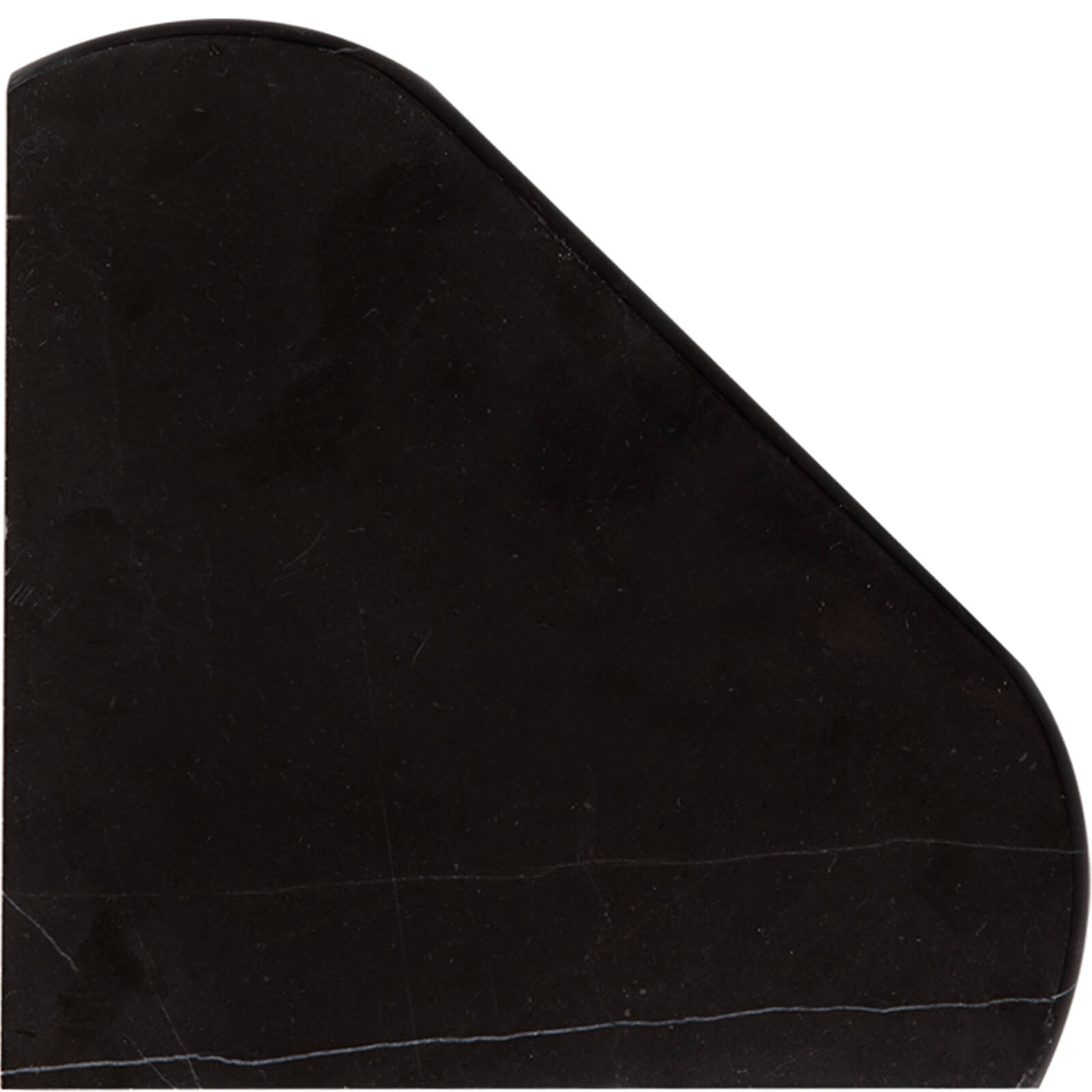 Nero Marquina Black Marble Corner Shower Shelf, 8 Inches, Polished, MA24