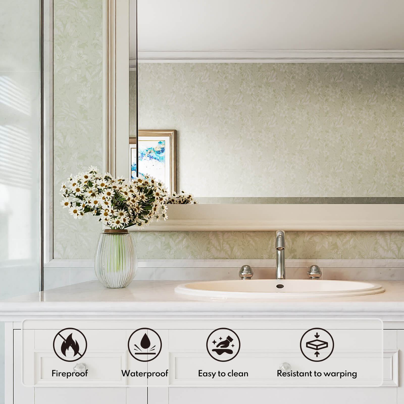 Lovdeco Carrara White 4/5" X 12" Marble Pencil Liner Tile, Edge Trim Molding for Shower and Backsplash, Bullnose Tile Trim Ploish, 10 Pcs/Box