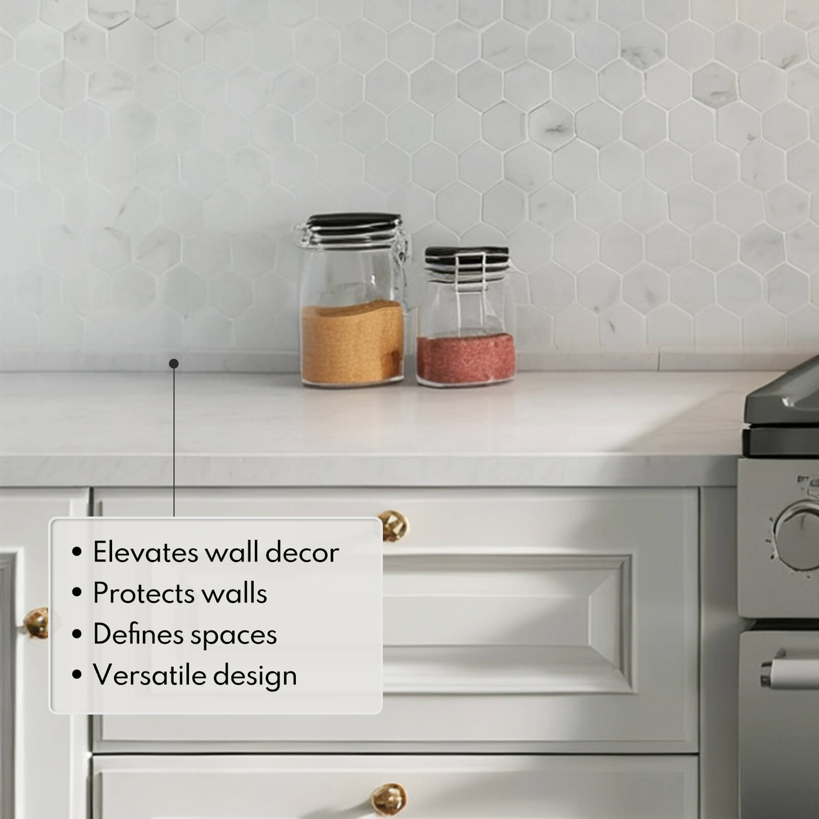 Lovdeco Carrara White 4/5" X 12" Marble Pencil Liner Tile, Edge Trim Molding for Shower and Backsplash, Bullnose Tile Trim Ploish, 10 Pcs/Box
