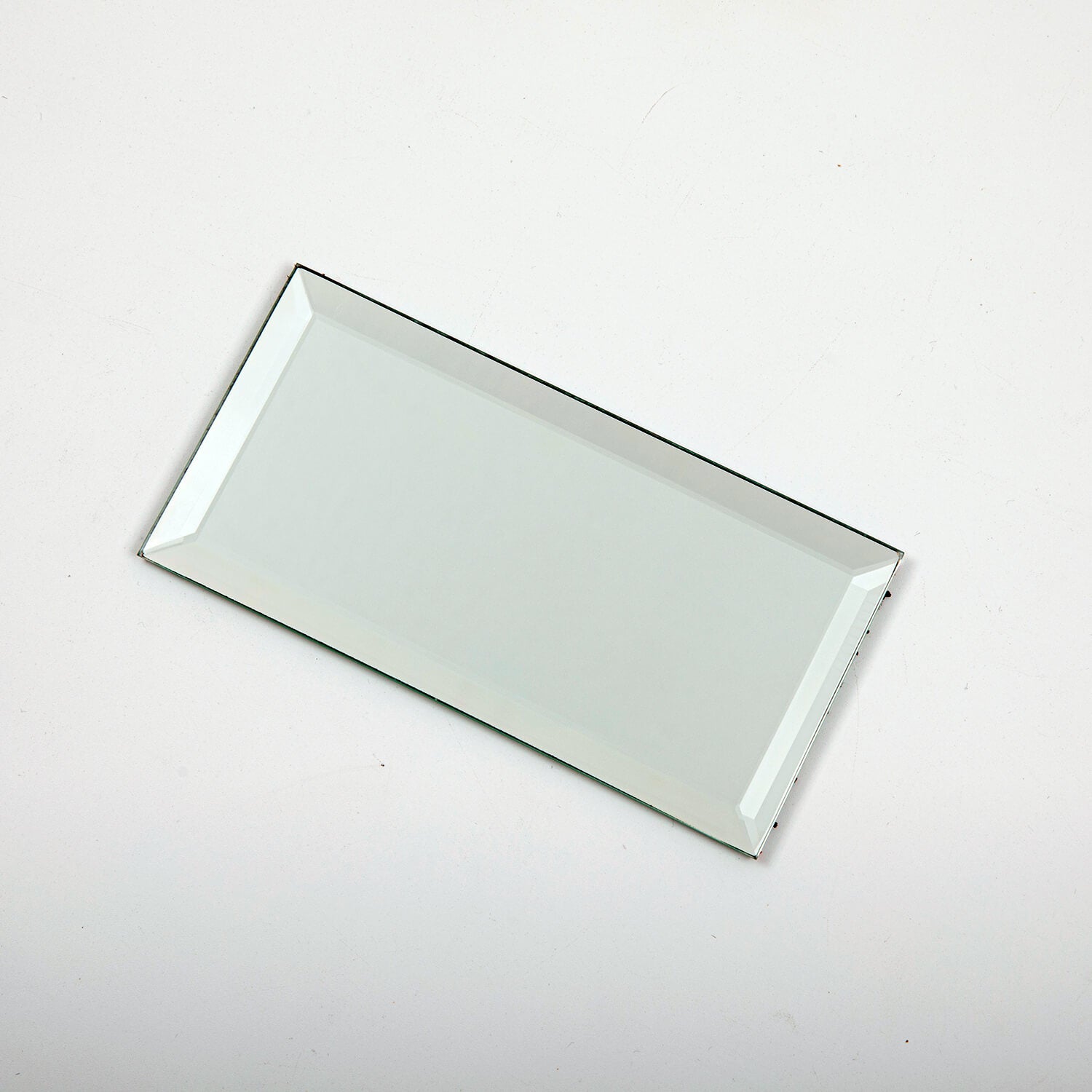 Mirror Subway Tile, Beveled Mirror Backsplash 3x6 Inch for Kitchen Bathroom Wall (40 Pcs, 5 SQ.FT.)