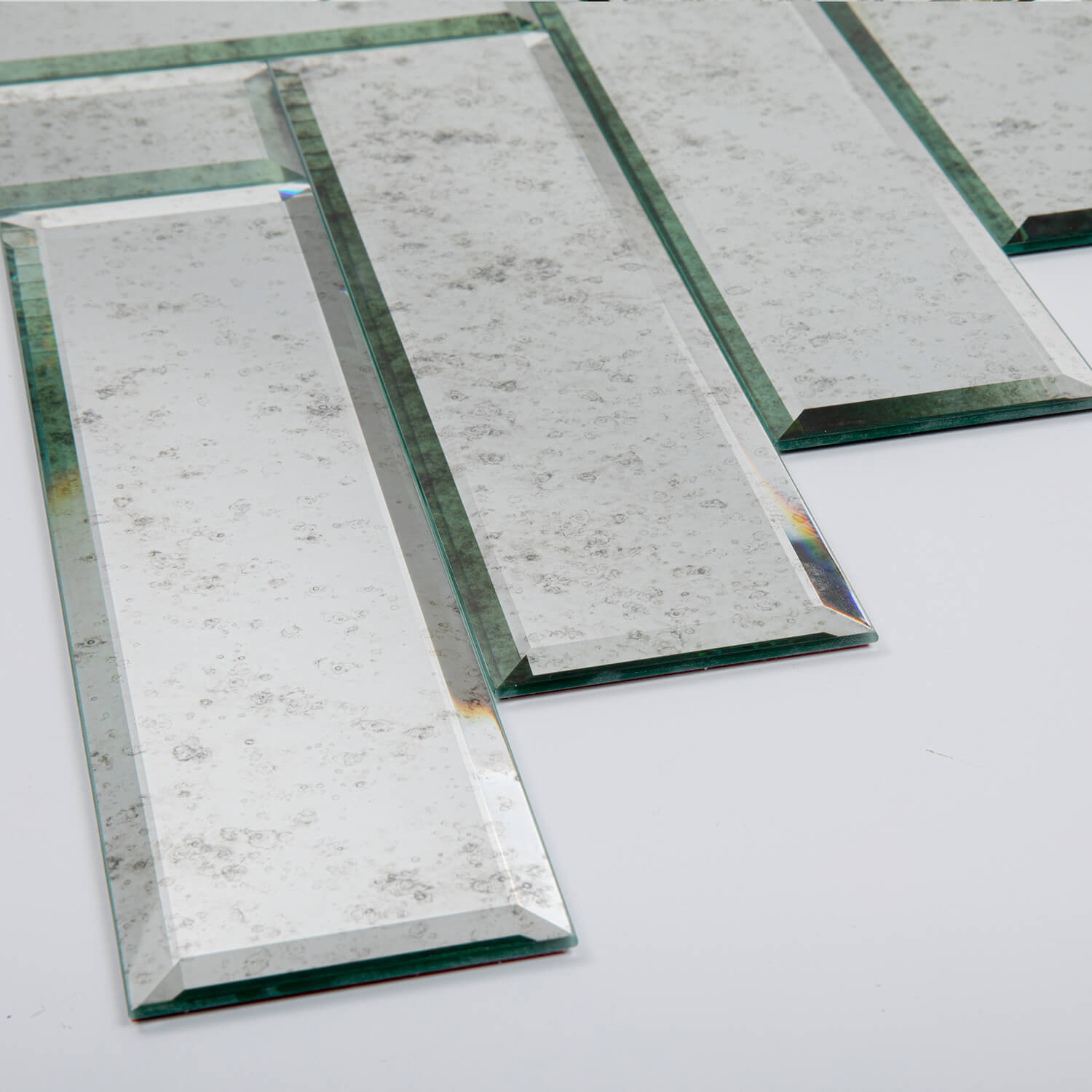 Lovdeco Peel and Stick Beveled Antique Mirror Tile Subway Mirror Glass Backsplash 3x12 Inch for Kitchen Bathroom Wall (20 Pcs, 5 SQ.FT.)