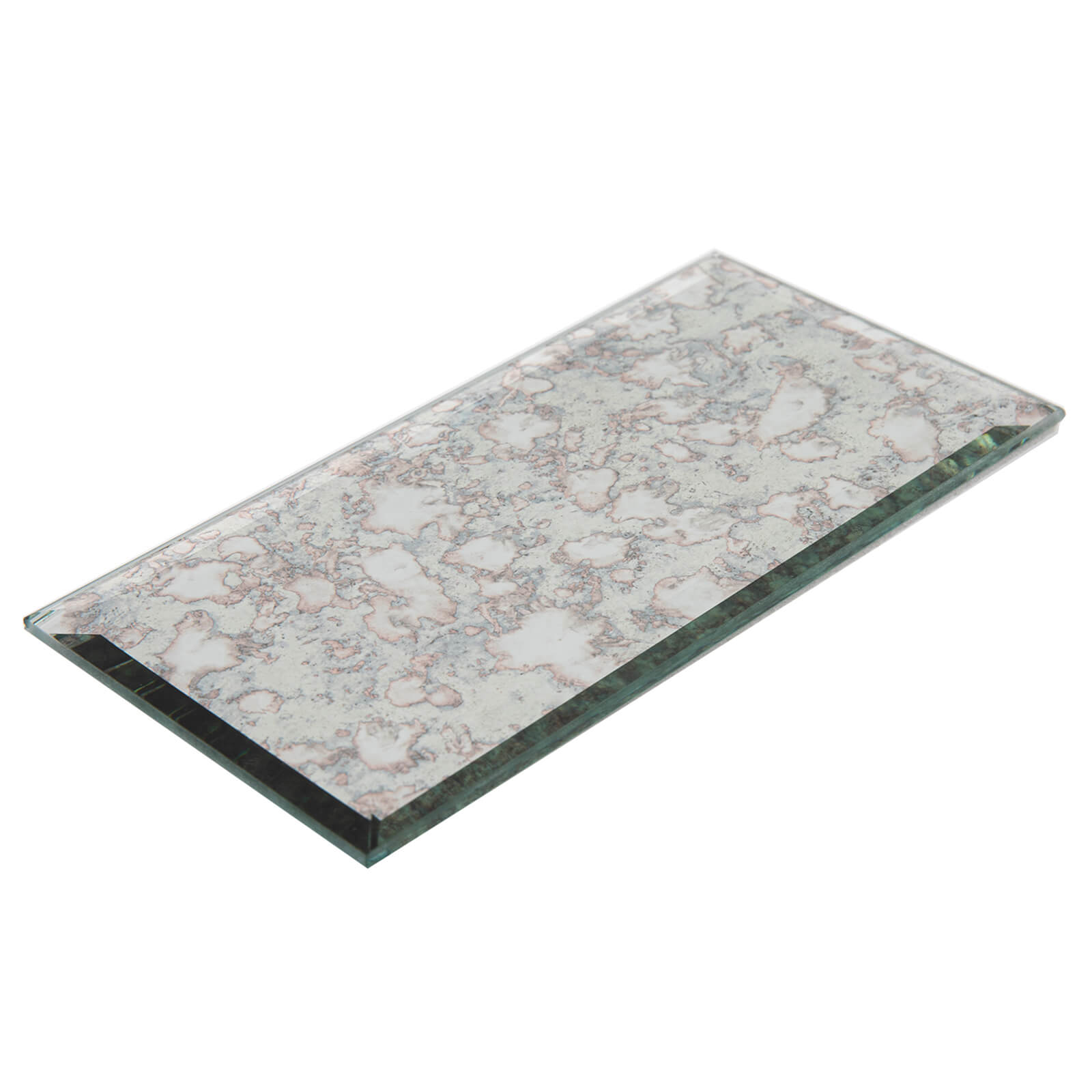 Peel and Stick Antique Beveled Mirror Tile Subway Mirror Glass Backsplash 3x6 Inch for Kitchen Bathroom Wall (40 Pcs, 5 SQ.FT.)