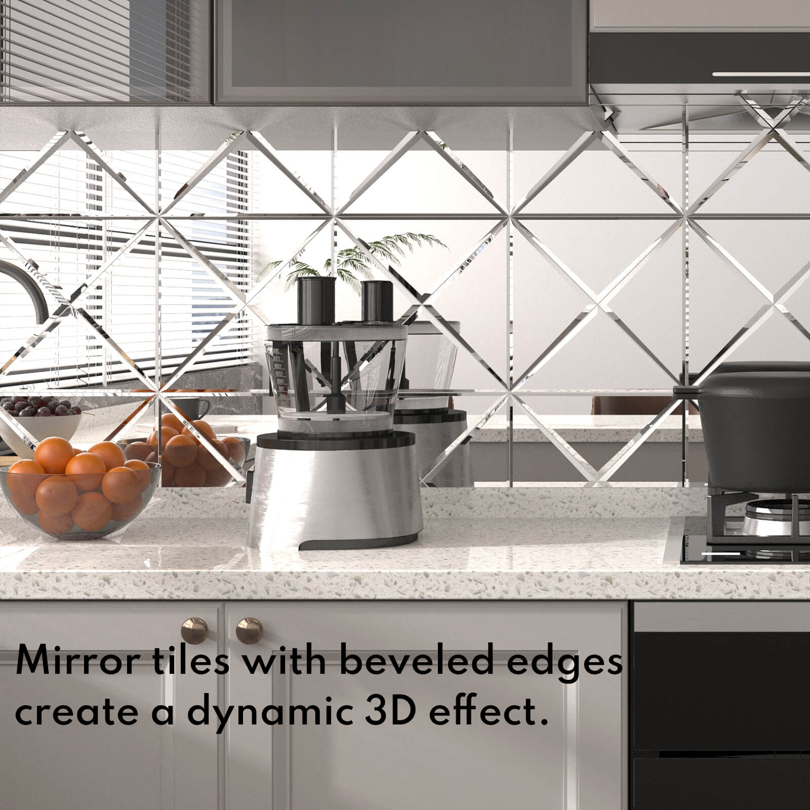 Silver And Antique Mirror Tile – LovDeco