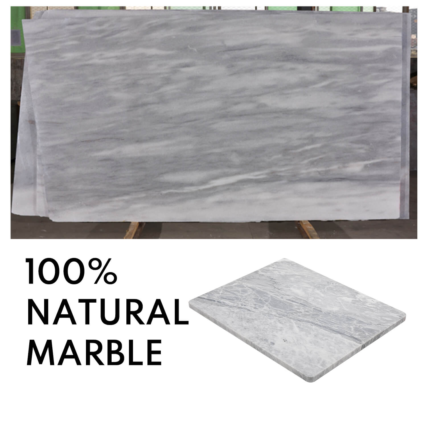 Cloud White Marble Cutting Board, Pastry Board, 16*20 Inches, 1 Piece, PC14