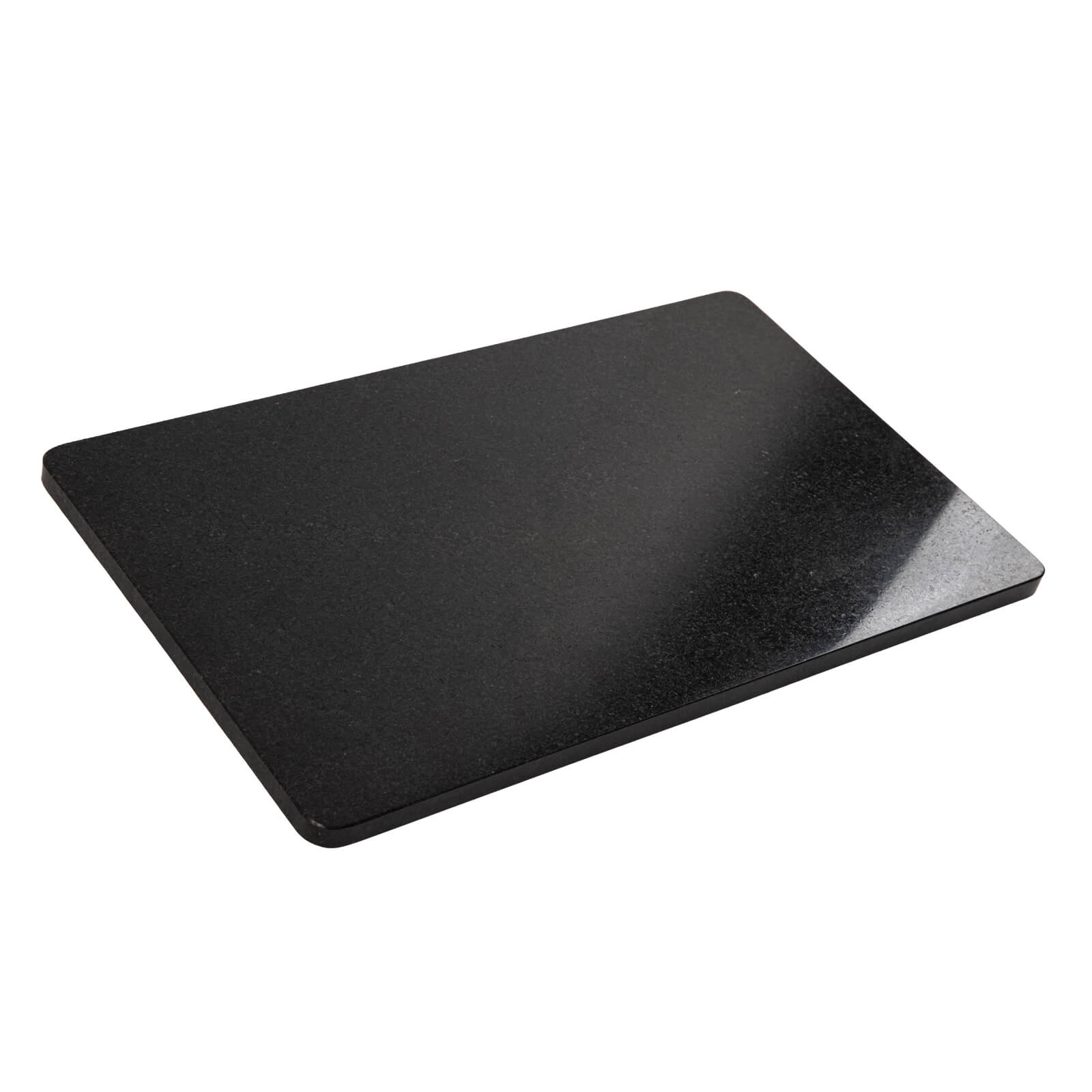Granite Black Cutting Board, Pastry Board For Kitchen, Black Marble Slab Gift With Non-Slip Feets, 12x20 Inch, 1 Piece