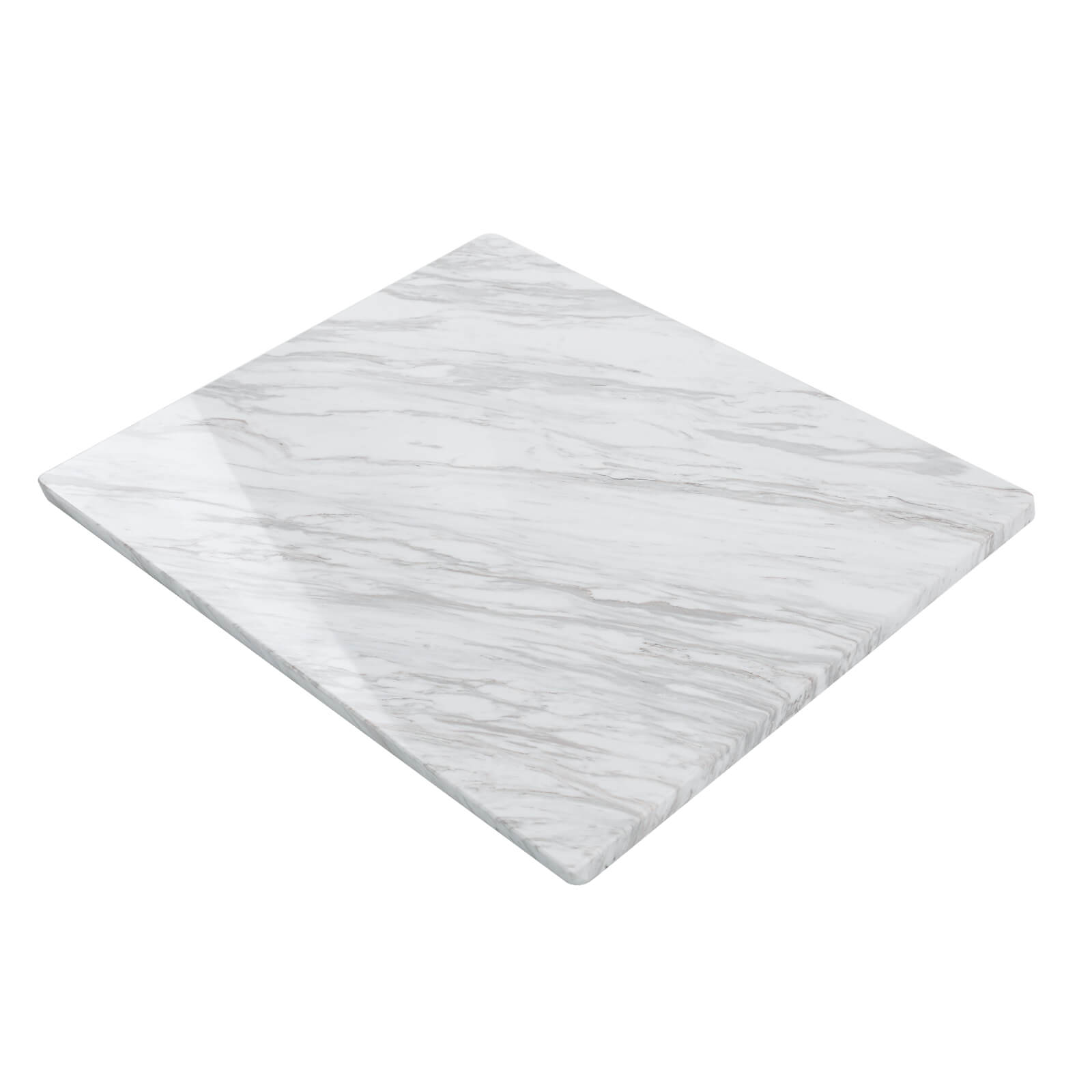 Lovdeco Large Marble Cutting Board 16"x20", 100% Natural Marble, Heavy Duty, Volakas White, Polished Surface for Pastry, Cheese, Serving & Kitchen Countertop – White with Brown Veining
